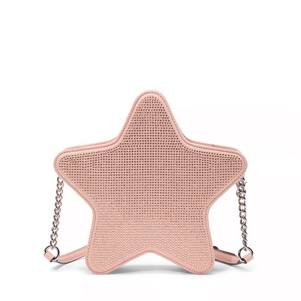 NWT(packaged)VS Crossbody Pink Star Embellished bag Victoria’s Secret 9” - Picture 5 of 5